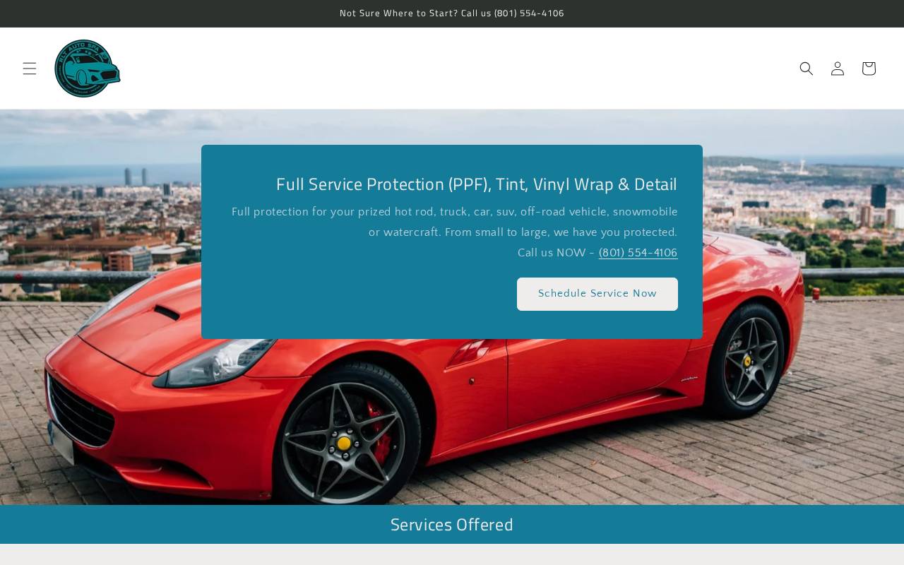 RLT Auto Spa website